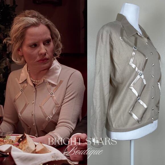 Rare Cardigan ASO Anya Buffy the Vampire Slayer Wool Silk Blend Classic - Picture 4 of 13